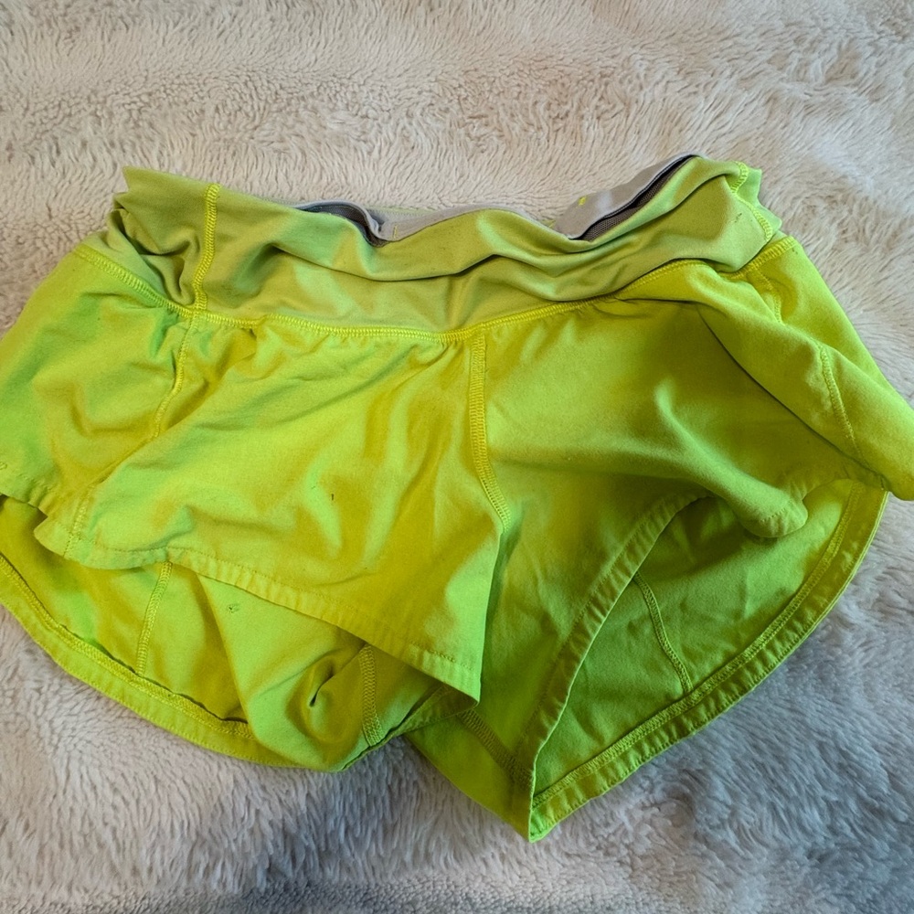 Lime colored lululemon 2.5 speedups